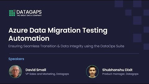 Azure Data Warehouse Migration Testing - Smart Testing Automation with DataOps Suite