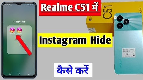 how to hide Instagram on Realme C51 | how to hide Instagram on Realme C51