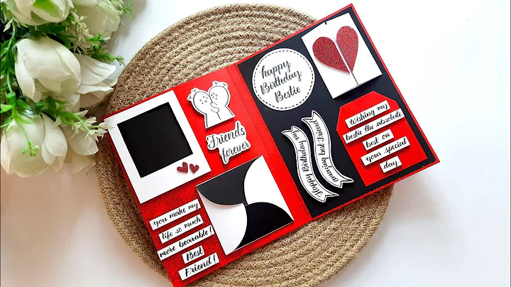 DIY Happy Birthday Greeting Card for Best friend | Handmade Birthday Card Ideas | Tutorial