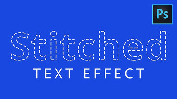 Photoshop Tutorial | Stitch Text Effect in Photoshop | Text Effect Photoshop