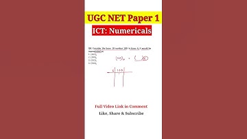 ICT for UGC NET Paper 1 PYQs | Memory Storage Based Numericals Questions UGC NET 2024 #ugc