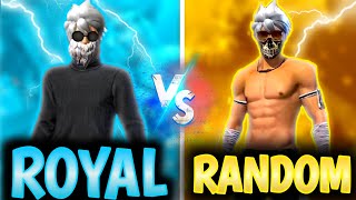 free fire 1 vs 1 custom match Royal 444 vs Random