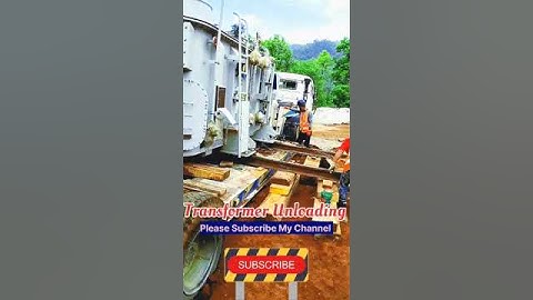 Transformer Unloading| Transformer Unloading Process| Substation| Manually Unloading #shortvideo