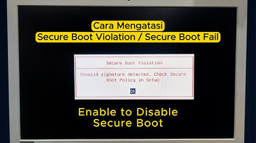 Cara Mengatasi Secure Boot Violation [ Enable to Disable Secure Boot ] pada PC dan Laptop / Notebook