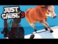 HOW FAR CAN YOU KICK THE COW! (Just Cause 3 Challenges) | SuperRebel