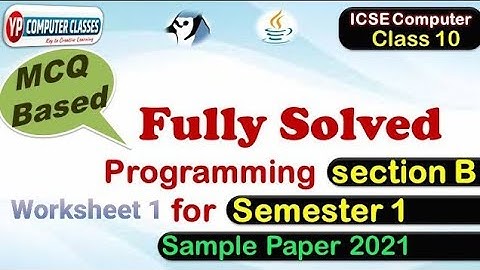 MCQ based section B from sample paper of icse class 10 (Sem1) Year 2021 | icse sample mcq questions