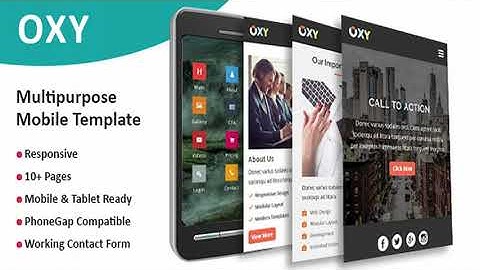Oxy - Multipurpose Responsive Mobile Template | Themeforest Website Templates and Themes