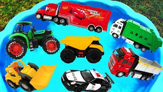 Aprende el Nombre de la Camión Construcción - Jeep, Camión de Construcción, Excavadora, Tractor