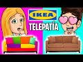 AMUEBLAMOS NUESTRA NUEVA CASA POR TELEPATÍA 🏠 TWIN TELEPATHY CHALLENGE IKEA!! (EL SALÓN)