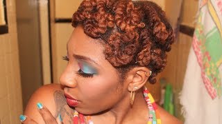 Natural Hair | Quick & Easy Pin Curls w/ Twists