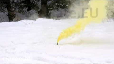 Camouflage smoke grenade in yellow color by PyroGate.EU
