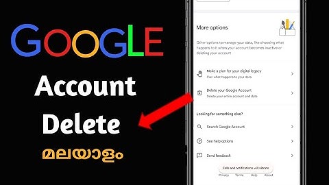 How to delete a google account/ Gmail account delete permanently malayalam