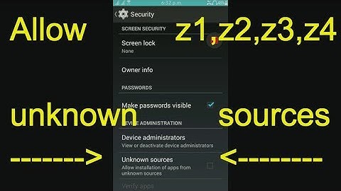 Install apps from unknown sources in Tizen Samsung Z1, Z2, Z3
