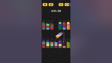 Soda Sort Puzzle Level 259 Walkthrough Solution Android/iOS