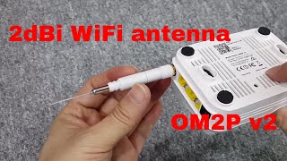 Open-Mesh OM2P v2 WiFi access points with 2dBi antenna - YouTube
