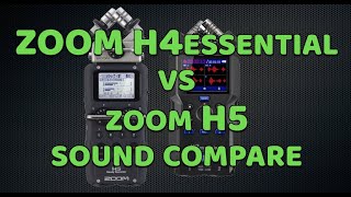 ZOOM H4essential  how it compares next to the Zoom H5