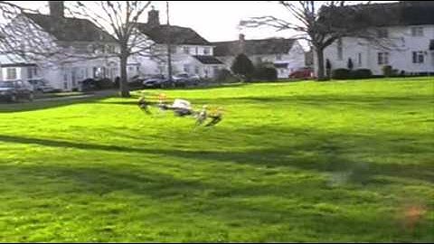 X525 Quadcopter first test flights Hobbyking v2 controller 1000kv 10x4.5 18A ESC