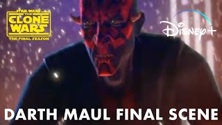 Star Wars The Clone Wars Final Episode - Darth Mauls Destruction | Disney+