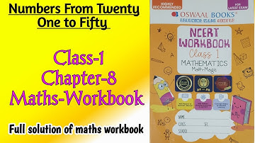 Numbers From Twenty One to Fifty Class‐1 Chapter‐8 Maths‐Workbook  solved exercise @NCERTTHEMIND
