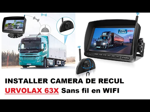 Install URVOLAX 63X wifi wireless reversing camera for truck 4X4 car and  large vehicles 