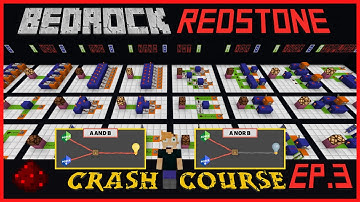 Bedrock Redstone Crash Course: Ep.3 - Logic Gates!