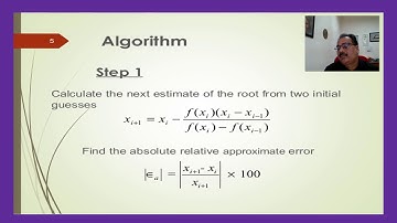 SECANT METHOD : Prof. (Dr.) Ravi Kant Mishra