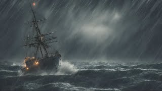 The horror of being caught in a rainstorm in the middle of the sea #rain #sleep #relaxing #sea #asmr