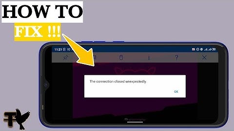 How To Fix Vnc Viewer Connection Close Unexpectedly