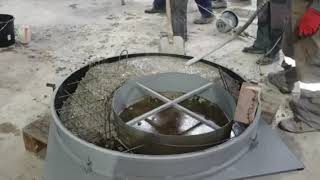 Изготовление крышки бетонного кольца