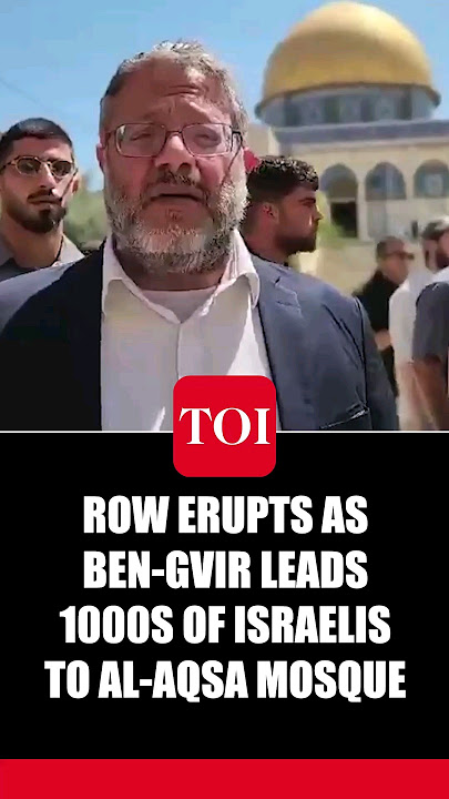 Israel's Arab Ally Fumes As Far-Right Minister Marches To Al-Aqsa Mosque | Watch