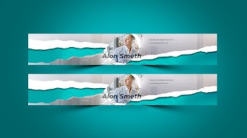 Create Professional Perfect Size YouTube Banner Template  | Adobe Photoshop Tutorial