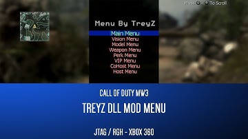 MW3 | TreyZ1337 Mod Menu TU23 - Xbox 360 (JTAG/RGH) *Outdated*