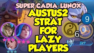 AUSTUS 2 STRAT FOR LAZY PLAYERS #magicchess #mobilelegends #magicchessmobilelegends #mlbbcreatorcamp