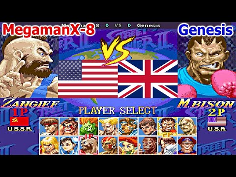 Super Street Fighter II X: Grand Master Challenge - MegamanX-8 vs Genesis