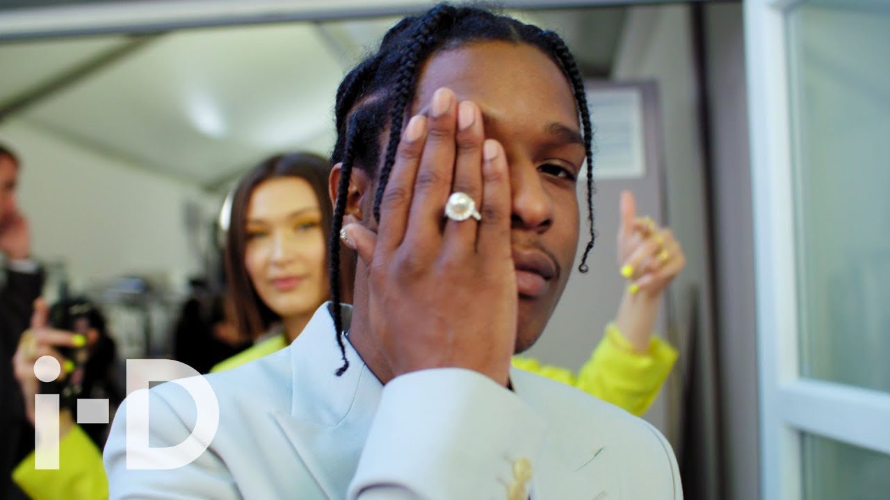 Bella Hadid, Naomi Campbell and A$AP Rocky at the Dior Homme Spring 2019  Show