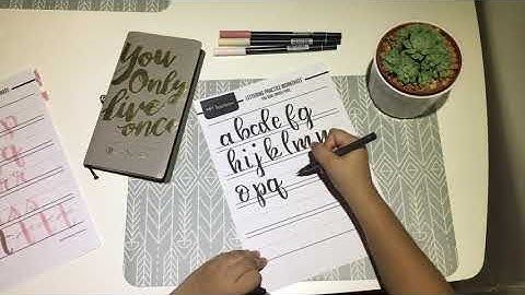 Let’s try Calligraphy | Practice Sheets