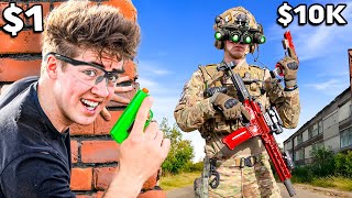 $1 vs. $10,000 Airsoft Battle! screenshot 4