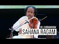 Sahana ragam  varnam 5 speed  dr l subramaniam