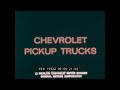 1972 CHEVROLET PICK-UP TRUCK vs. FORD MODELS   CHEVY BLAZER  GENERAL MOTORS PROMOTIONAL FILM  19324