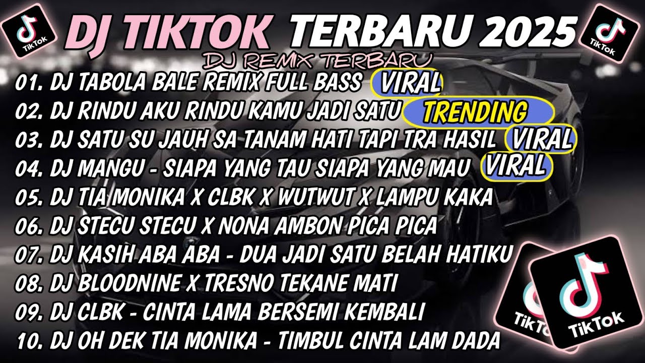 DJ TIKTOK TERBARU 2025🎵DJ TABOLA BALE VIRAL🎵DJ RINDU AKU RINDU KAMU VIRAL TIKTOK TERBARU 2025