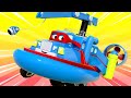 Video truk untuk anak-anak -  Si Hover Boat  - Carl Si Truk Super 🚚 ⍟ truk kartun untuk anak-anak