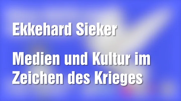 Ekkehard Sieker - Medien und Kultur im Zeichen des...