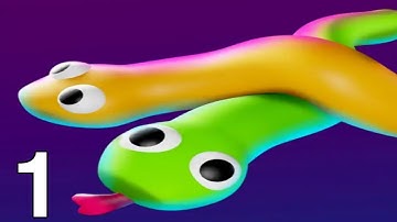 Tangled Snakes - All Levels Gameplay Android, iOS Walkthrough Part 1