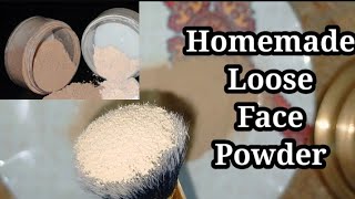 How To Make Loose Face Powder |Homemade Loose Powder Without FOUNDATION.Homemade Compact Powder.