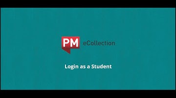PM eCollection: Login as a Student