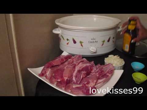 how to cook spare ribs in a crock pot - Easy Slow Cooker Pork Ribs Recipe..5 ingredients to Fabulous!!!!