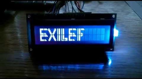 Arduino  & LCD with RGB Backlight and custom font