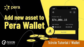 How to add new asset to Pera Algo Wallet step by step | Pera Wallet | Algo Wallet | 1circle Tutorial