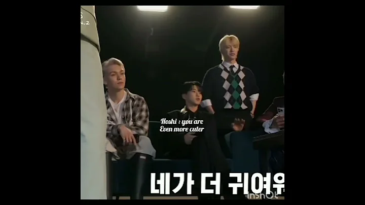 Hoshi give complement to  vernon. #seventeen #goingsvt #kpop #shorts