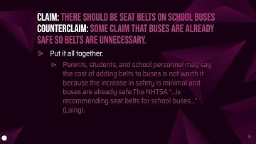 Writing a Counterclaim with a Rebuttal